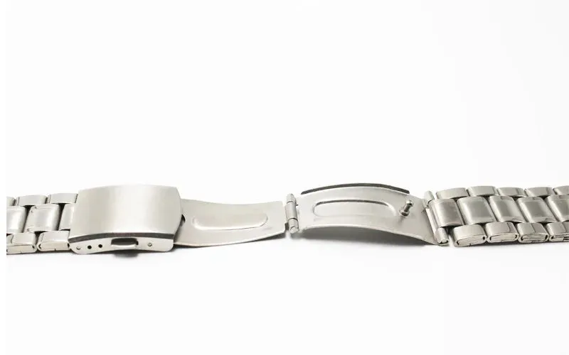 12 14mm 16mm 18mm 20mm 22mm 24mm Stainless Steel Links Watch Bands Strap Wristwatch Clasp Bracelet Replacement Light Weight Band