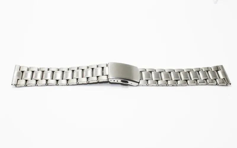 12 14mm 16mm 18mm 20mm 22mm 24mm Stainless Steel Links Watch Bands Strap Wristwatch Clasp Bracelet Replacement Light Weight Band