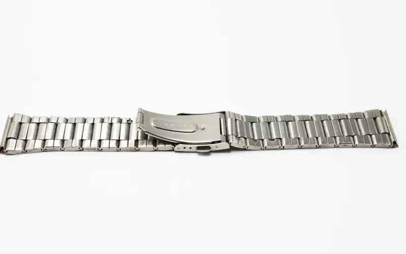 12 14mm 16mm 18mm 20mm 22mm 24mm Stainless Steel Links Watch Bands Strap Wristwatch Clasp Bracelet Replacement Light Weight Band