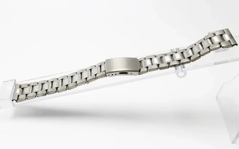 12 14mm 16mm 18mm 20mm 22mm 24mm Stainless Steel Links Watch Bands Strap Wristwatch Clasp Bracelet Replacement Light Weight Band