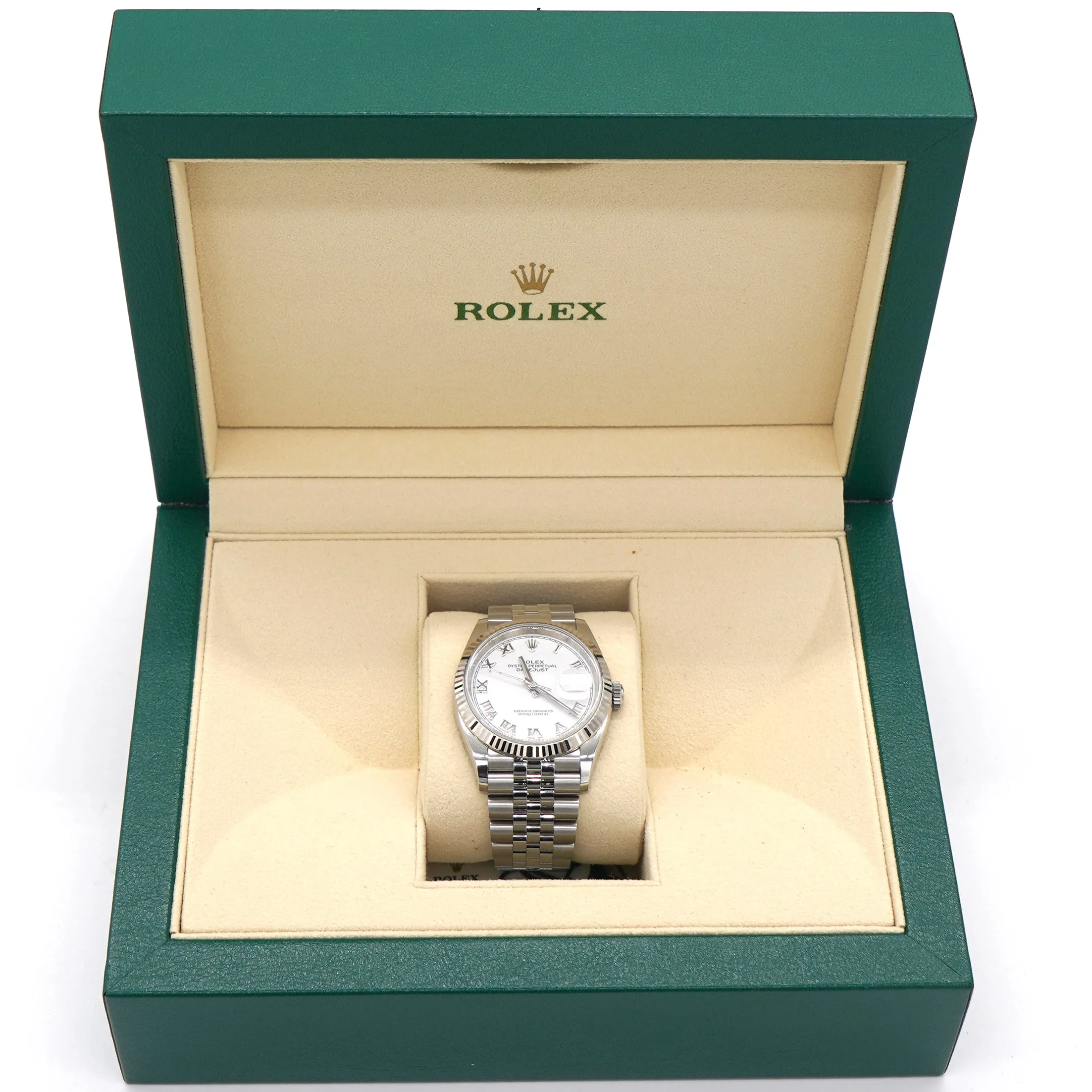 18K White Gold and Stainless Steel Datejust 36mm 126234