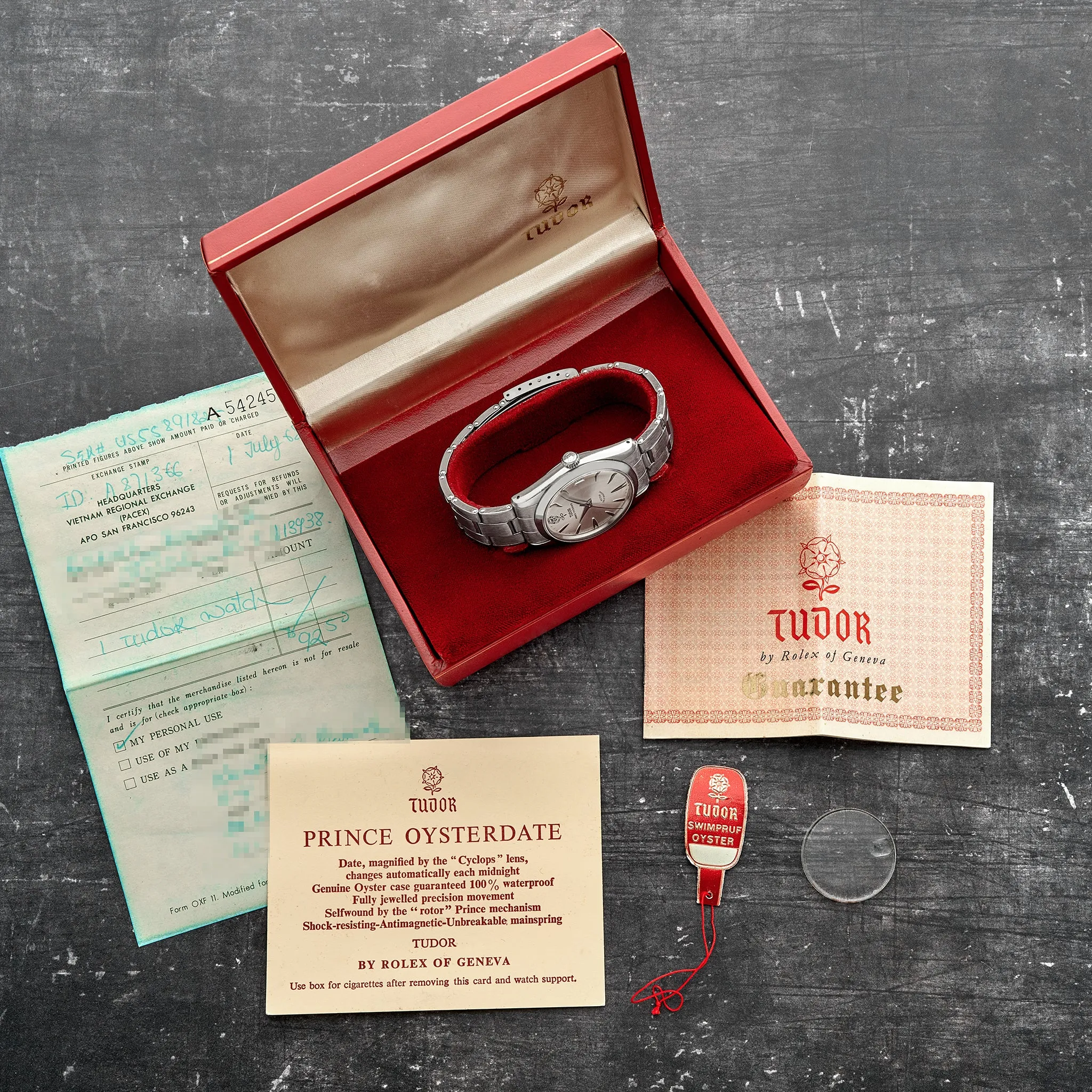 1966 Tudor Prince Oysterdate 'Big Rose' Ref. 7996 With Box And Papers