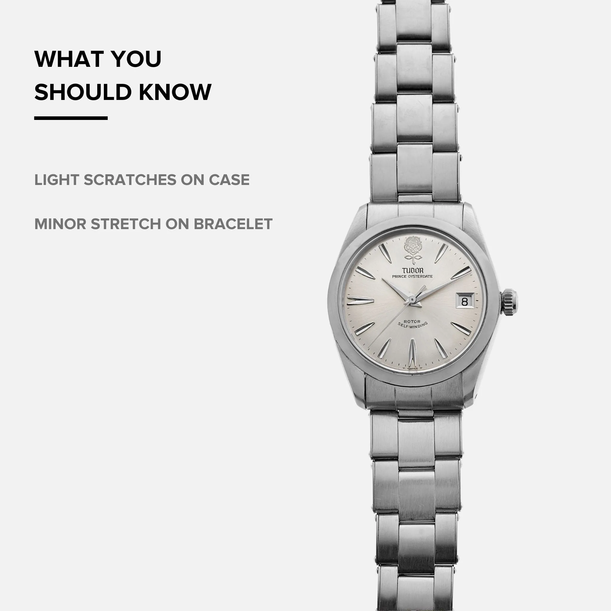 1966 Tudor Prince Oysterdate 'Big Rose' Ref. 7996 With Box And Papers