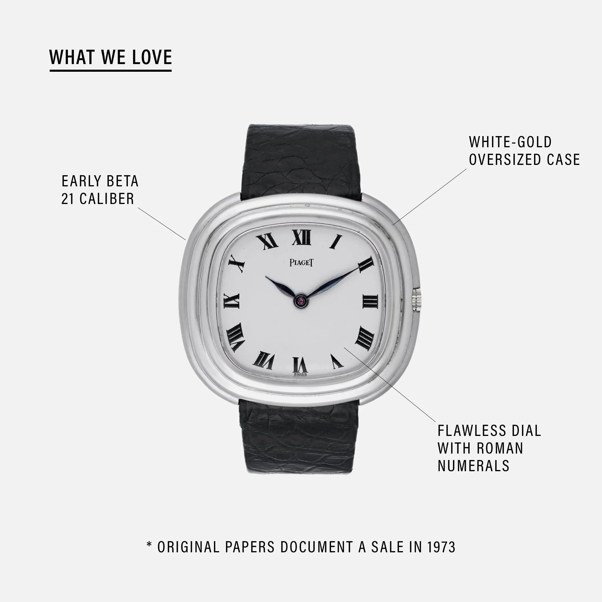 1970s Piaget Reference 14501 With Original Papers