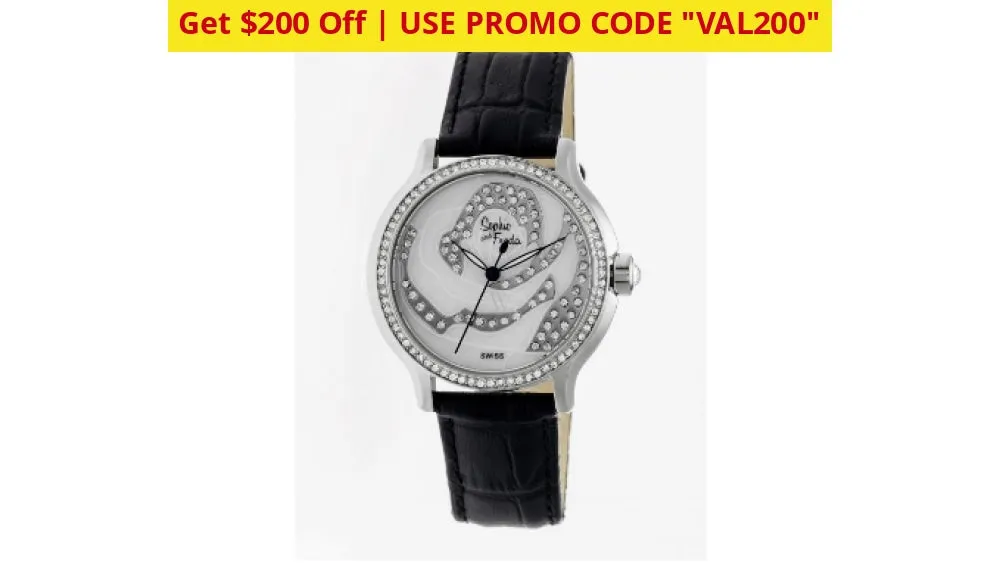 $200 COUPON: Sophie & Freda Monaco Swiss/Quartz Movement Leather Watches - Ships Quick!