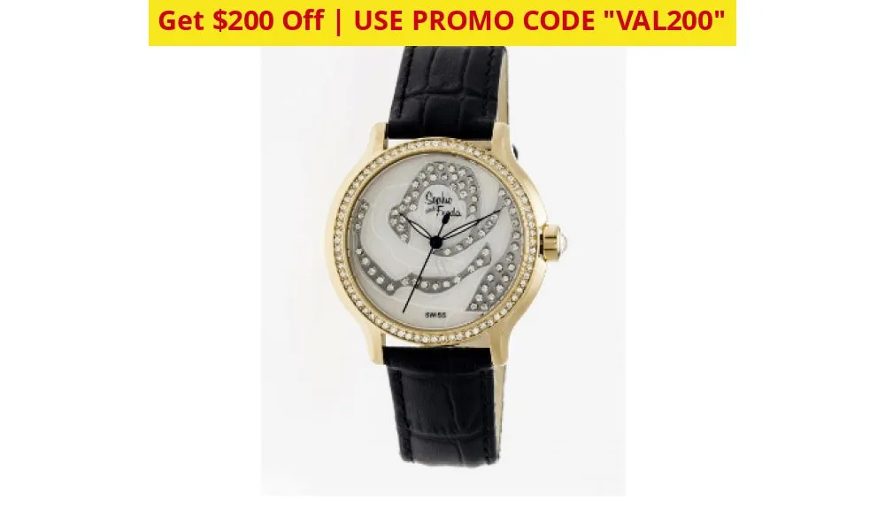 $200 COUPON: Sophie & Freda Monaco Swiss/Quartz Movement Leather Watches - Ships Quick!