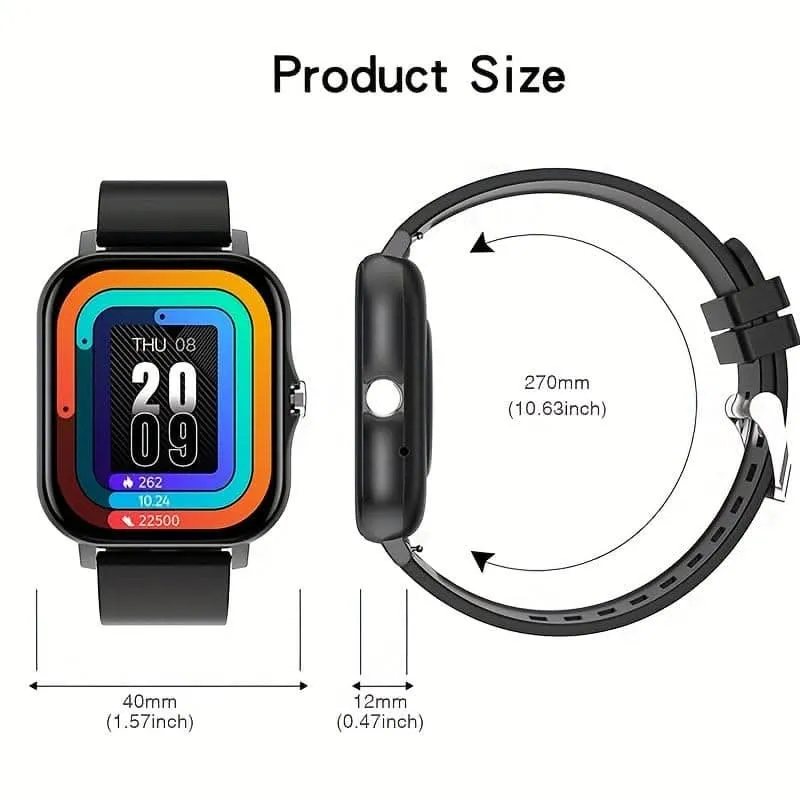 2024 Large-Screen Smart Watch – Calls, Alerts, Activity Tracking