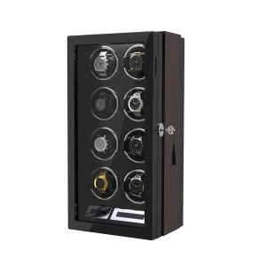 8 Watch Winder for Automatic Watches LCD Remote Control Quiet Mabuchi Motors