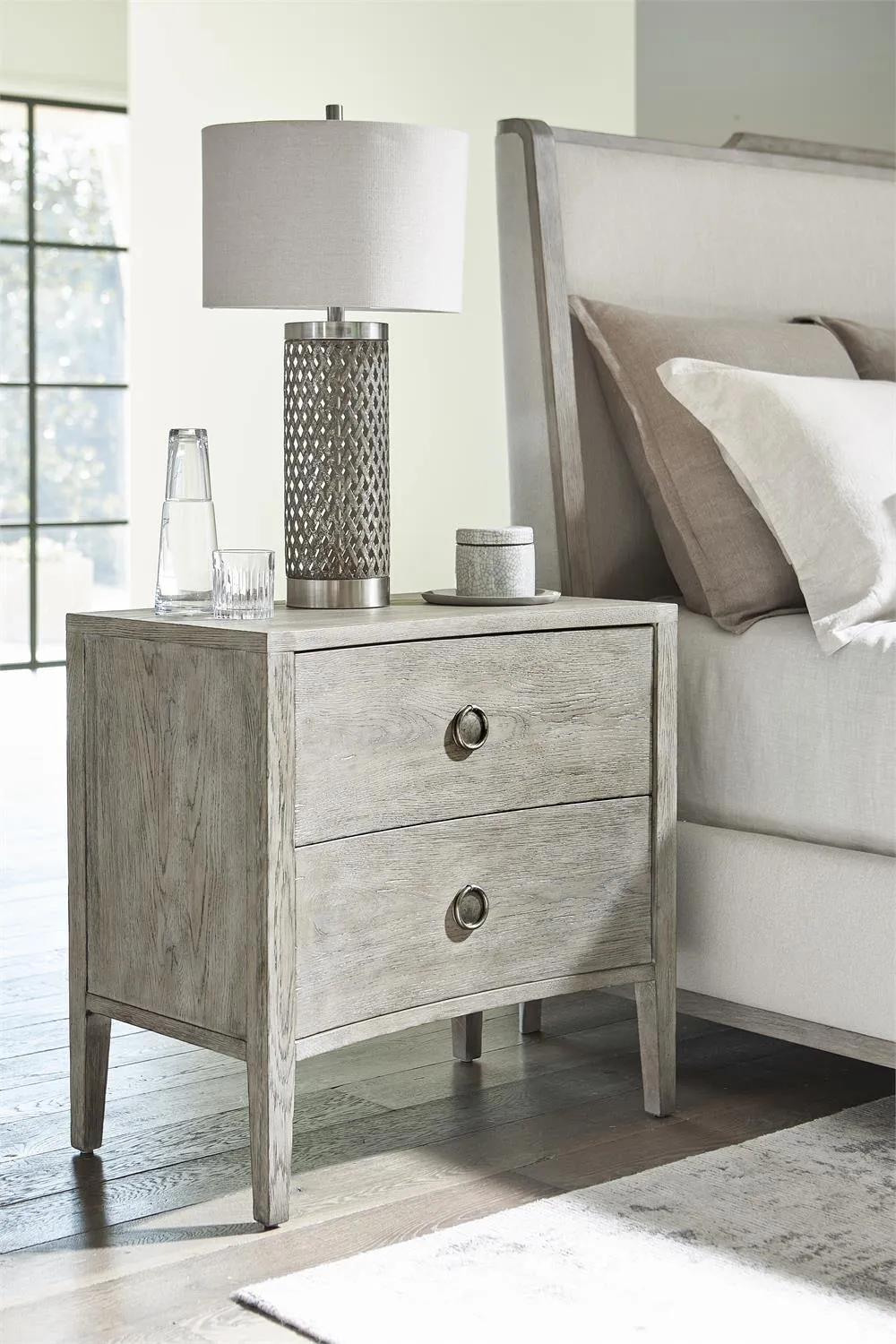 Albion 2 Drawer Nightstand | Bernhardt
