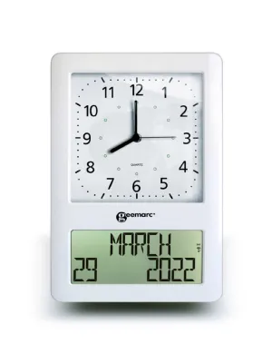 Analogue and digital clock