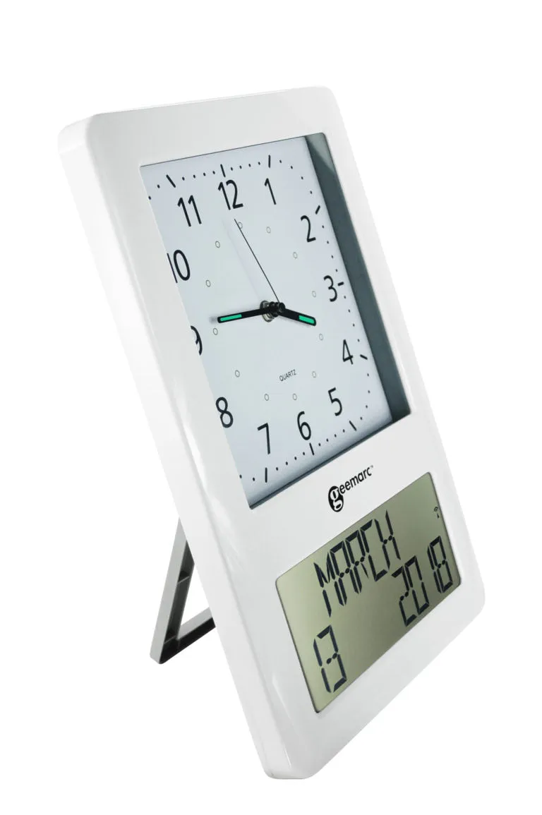 Analogue and digital clock