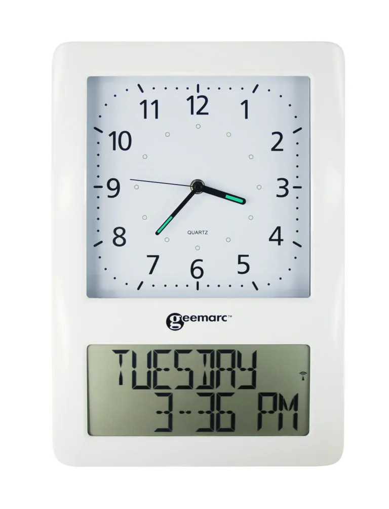 Analogue and digital clock