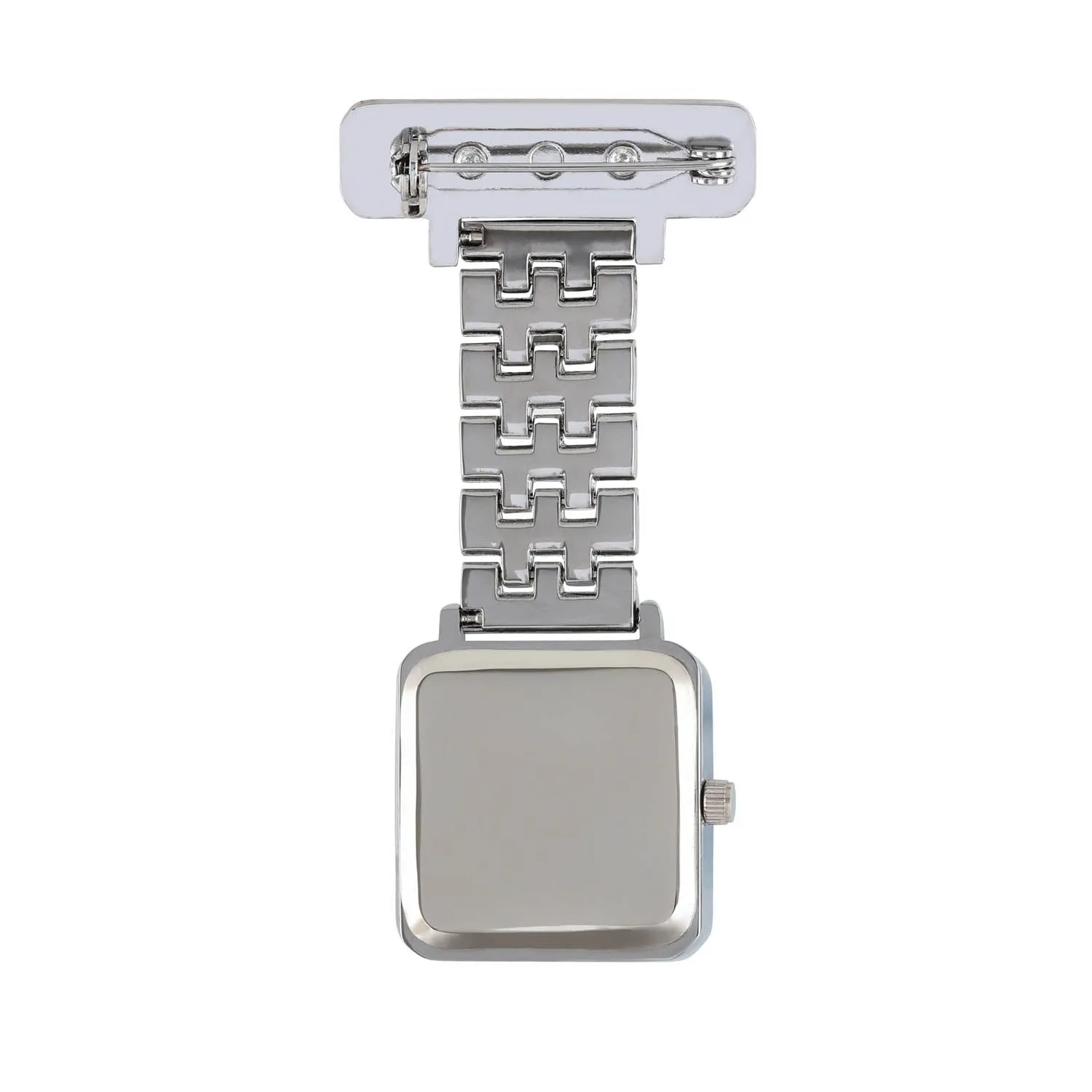 Annie Apple Nurses Fob Watch - Eunoia - Navy/Silver - Link - 28mm