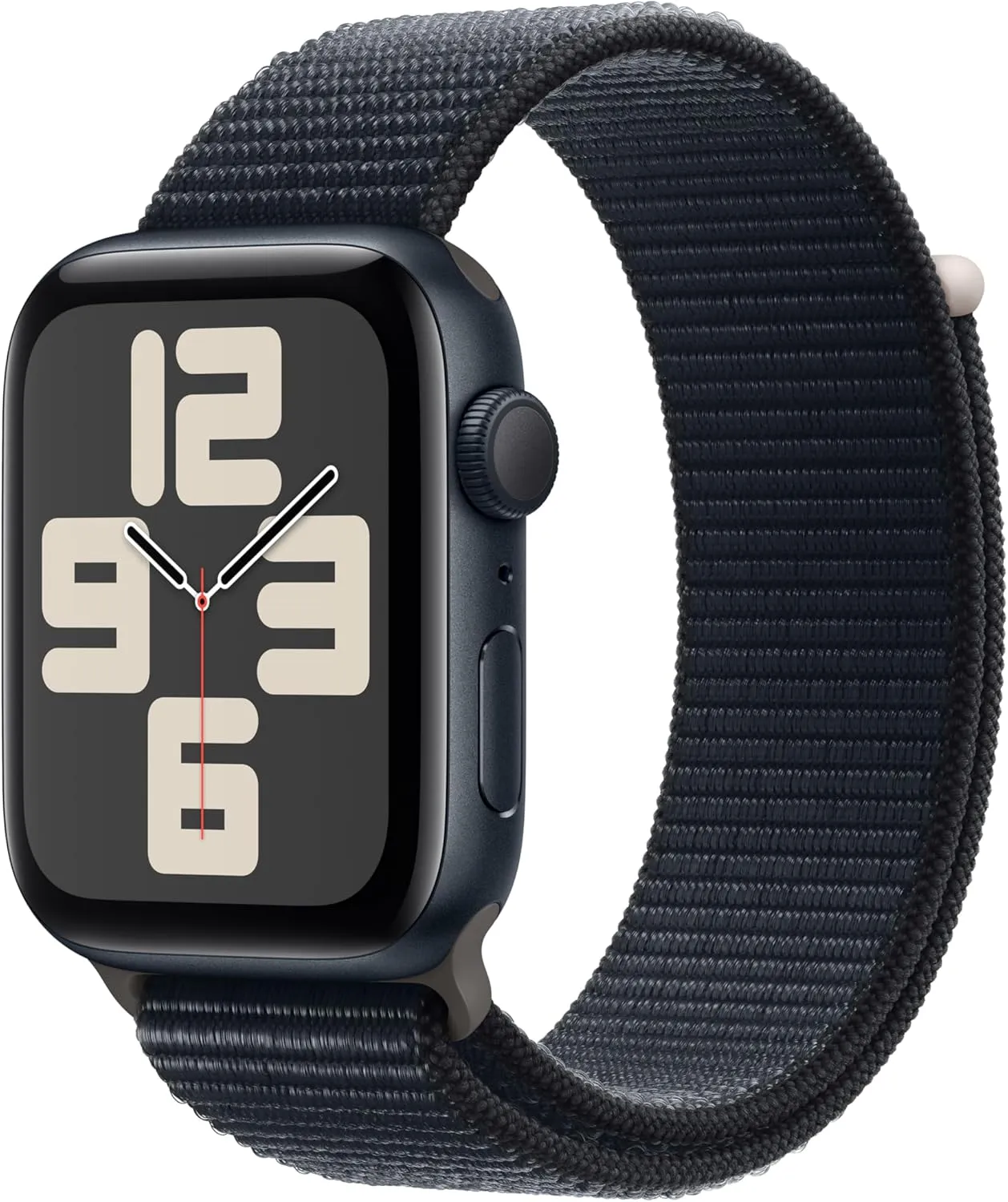 Apple Watch SE (2nd Gen) [GPS, 44mm] - Midnight Aluminum Case with Midnight Sport Loop, M/L (Renewed)