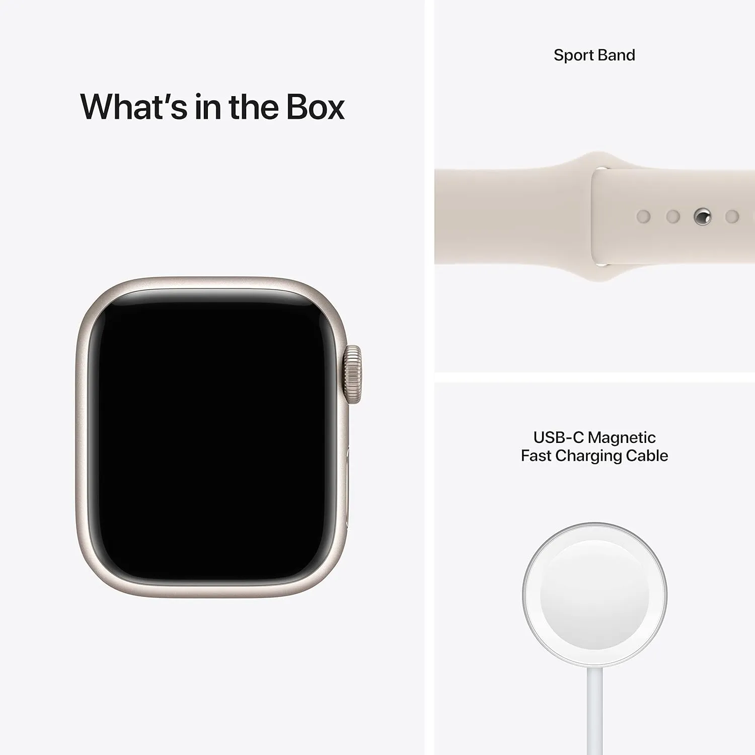 Apple Watch Series 7 (GPS   Cellular, 41MM) - Starlight Aluminum Case with Starlight Sport Band (Renewed Premium)