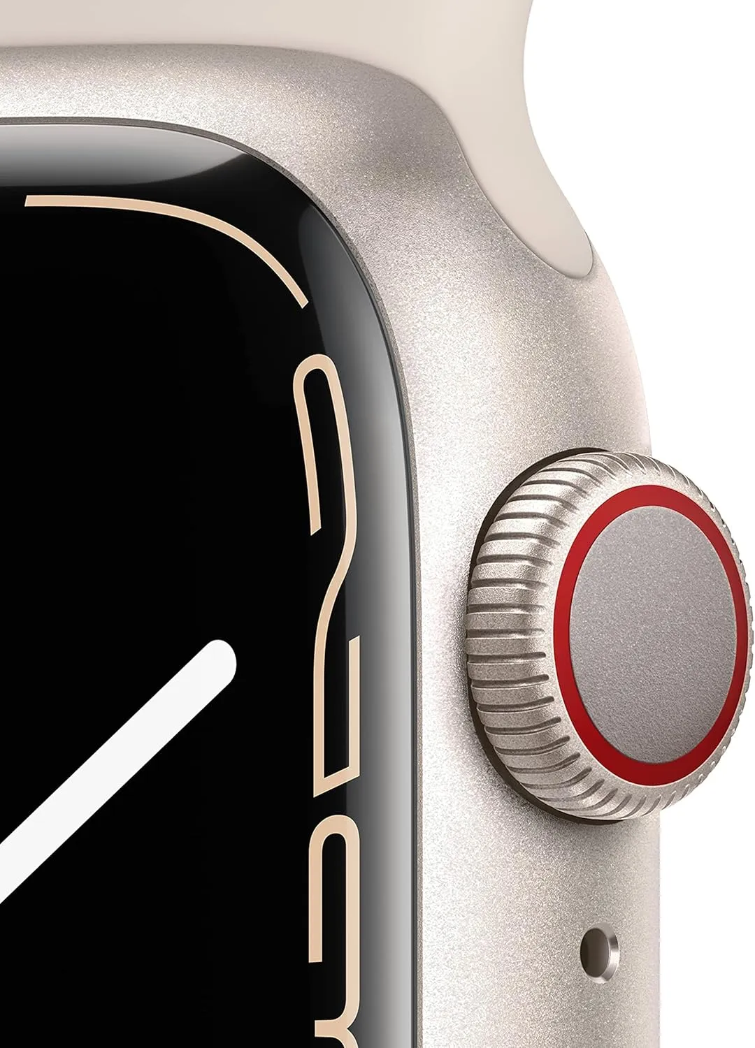 Apple Watch Series 7 (GPS   Cellular, 41MM) - Starlight Aluminum Case with Starlight Sport Band (Renewed Premium)