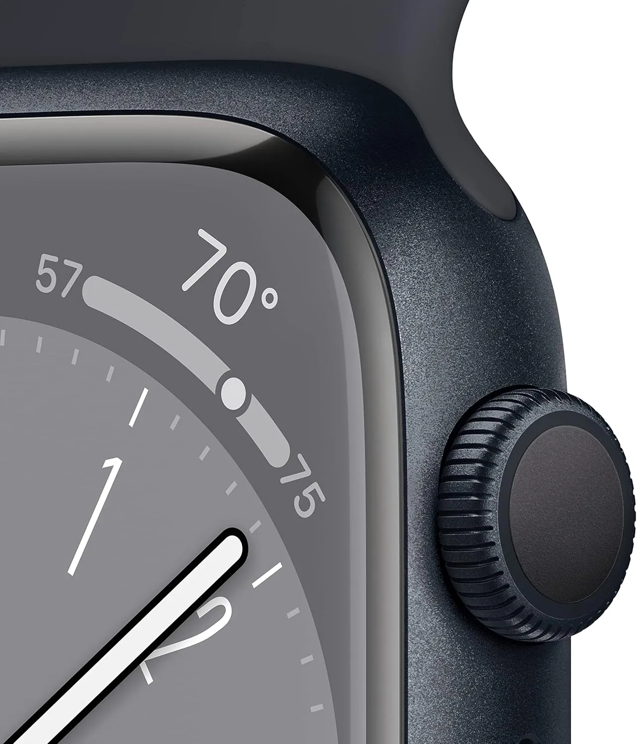 Apple Watch Series 8 (GPS, 45mm) Midnight Aluminum Case with Midnight Sport Band (Renewed Premium)