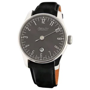 AZIMUTH Back in Time with Date Gun Metal Grey