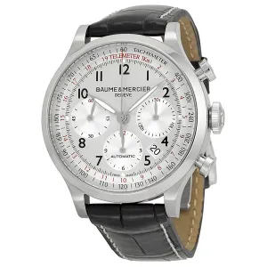 Baume and Mercier Capeland Chronograph Silver Dial Men's Watch 10046
