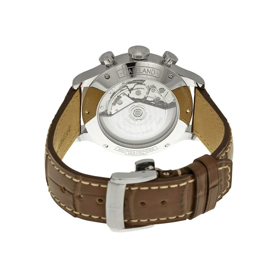 Baume and Mercier Capeland Chronograph White Dial Men's Watch 10082 A10082