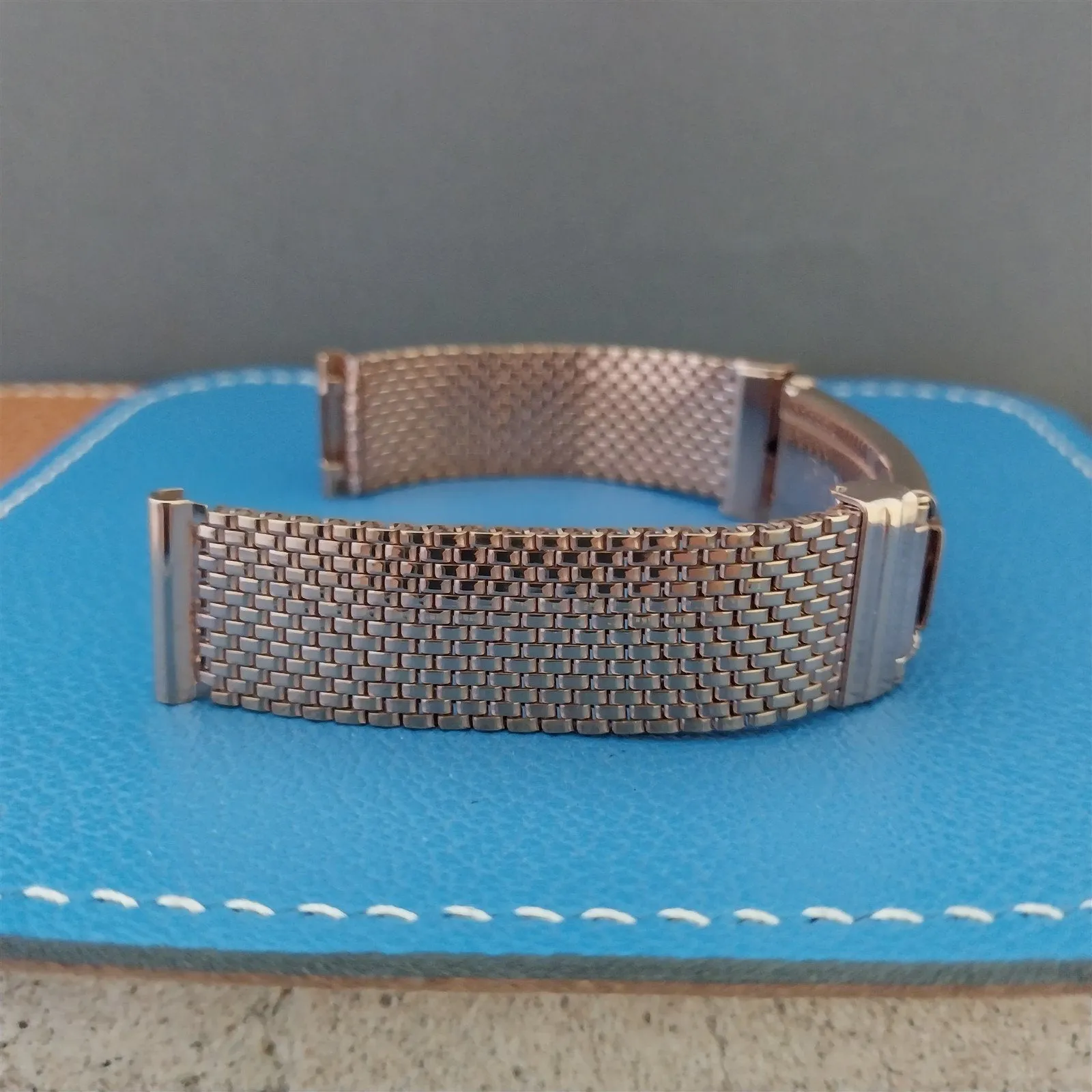 Benrus 5/8" 12k Rose Gold Filled Mesh Unused Classic 1940s Vintage Watch Band