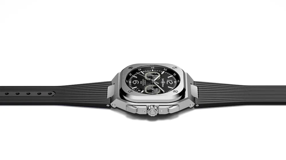 BR Watch BR 5 Chrono Black Steel D