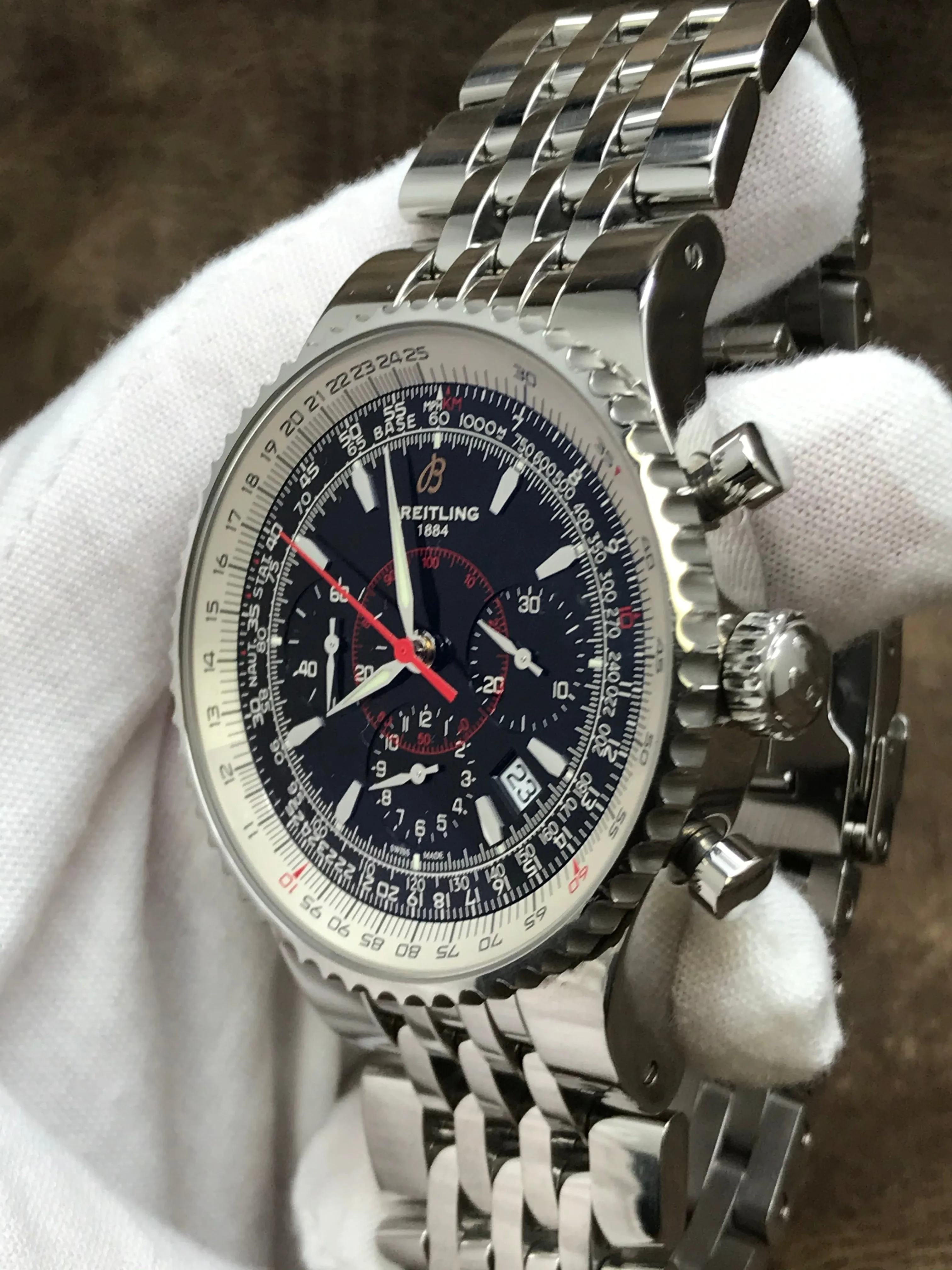 Breitling Montbrilliant Legende A23350 Black Dial Automatic  Men's Watch