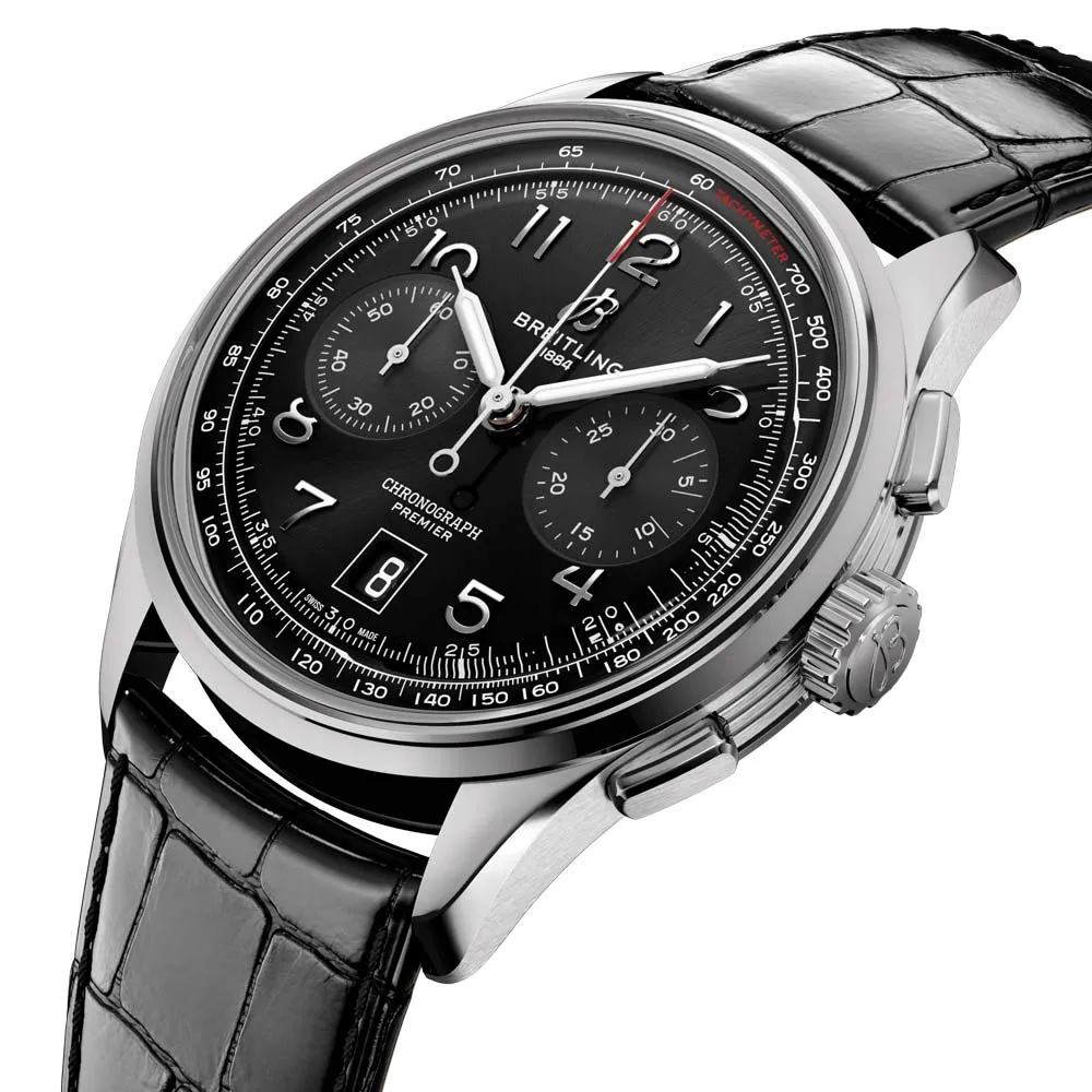 Breitling Premier B01 Chronograph 42mm Black Dial Automatic Gents Watch AB0145221B1P1