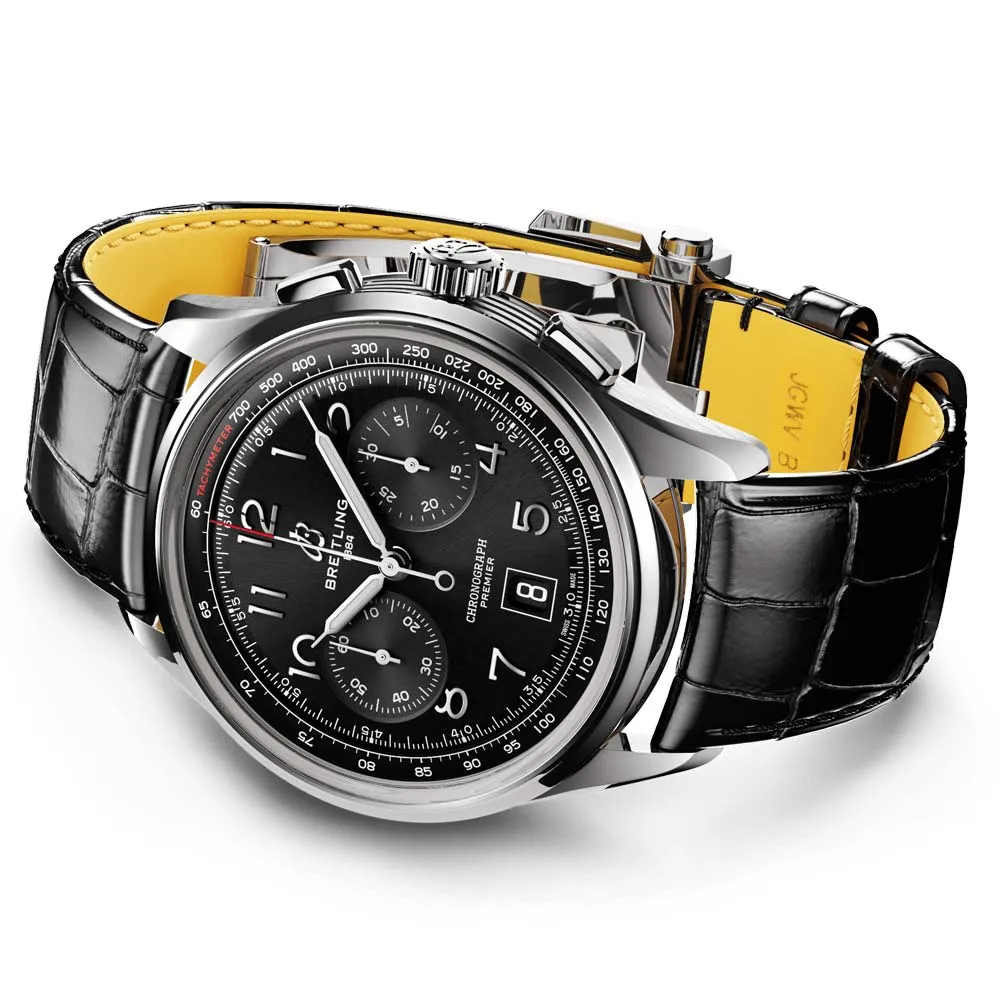 Breitling Premier B01 Chronograph 42mm Black Dial Automatic Gents Watch AB0145221B1P1