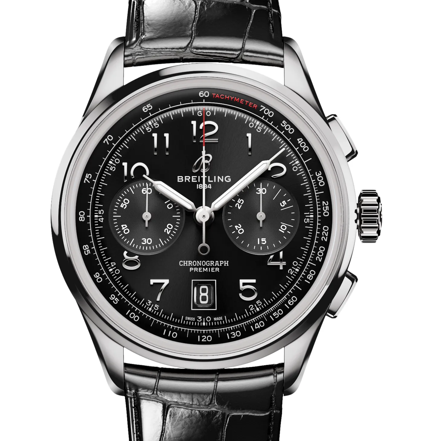Breitling Premier B01 Chronograph 42mm Watch with Black Dial