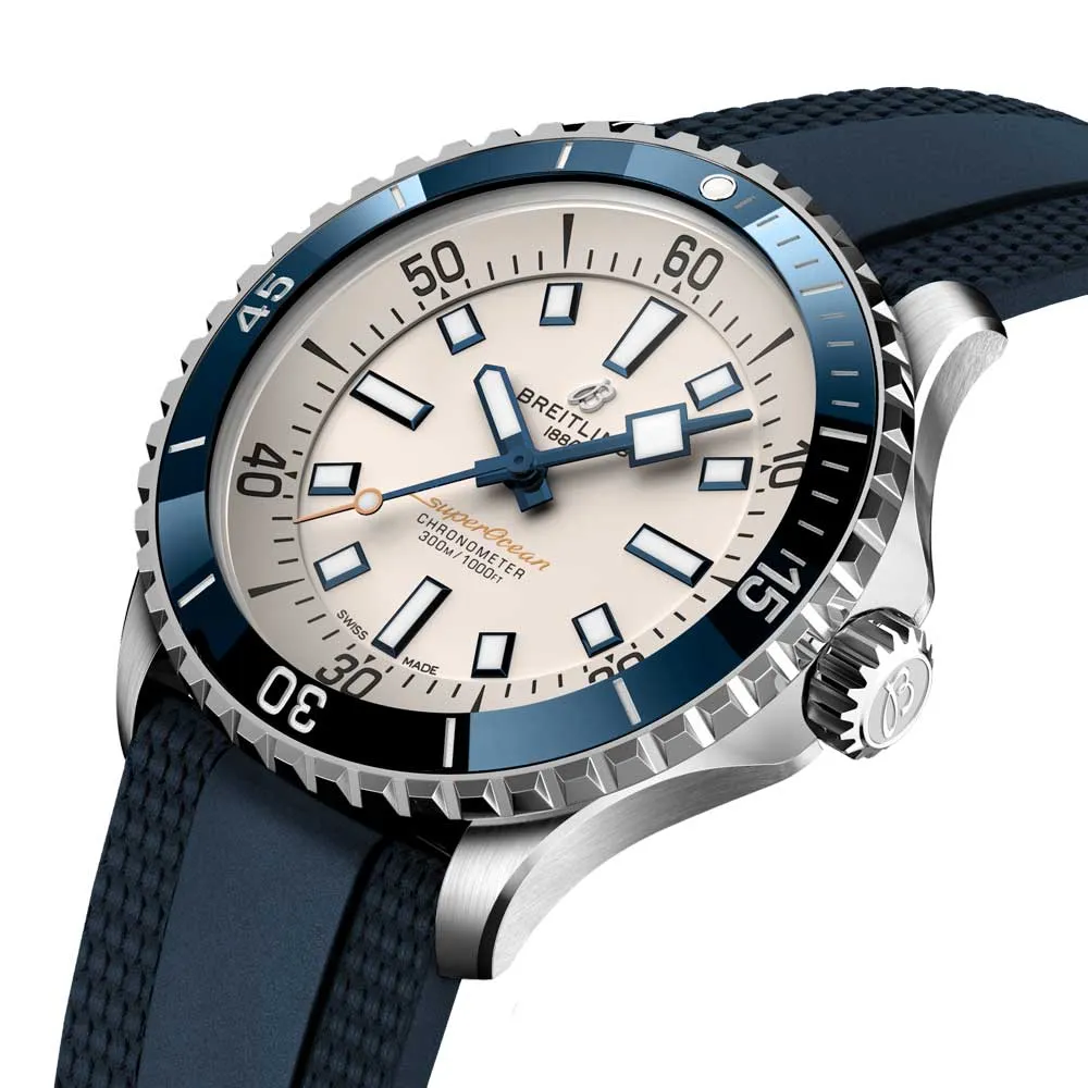 Breitling Superocean 42mm Silver Dial Automatic Gents Watch A17375E71G1S1