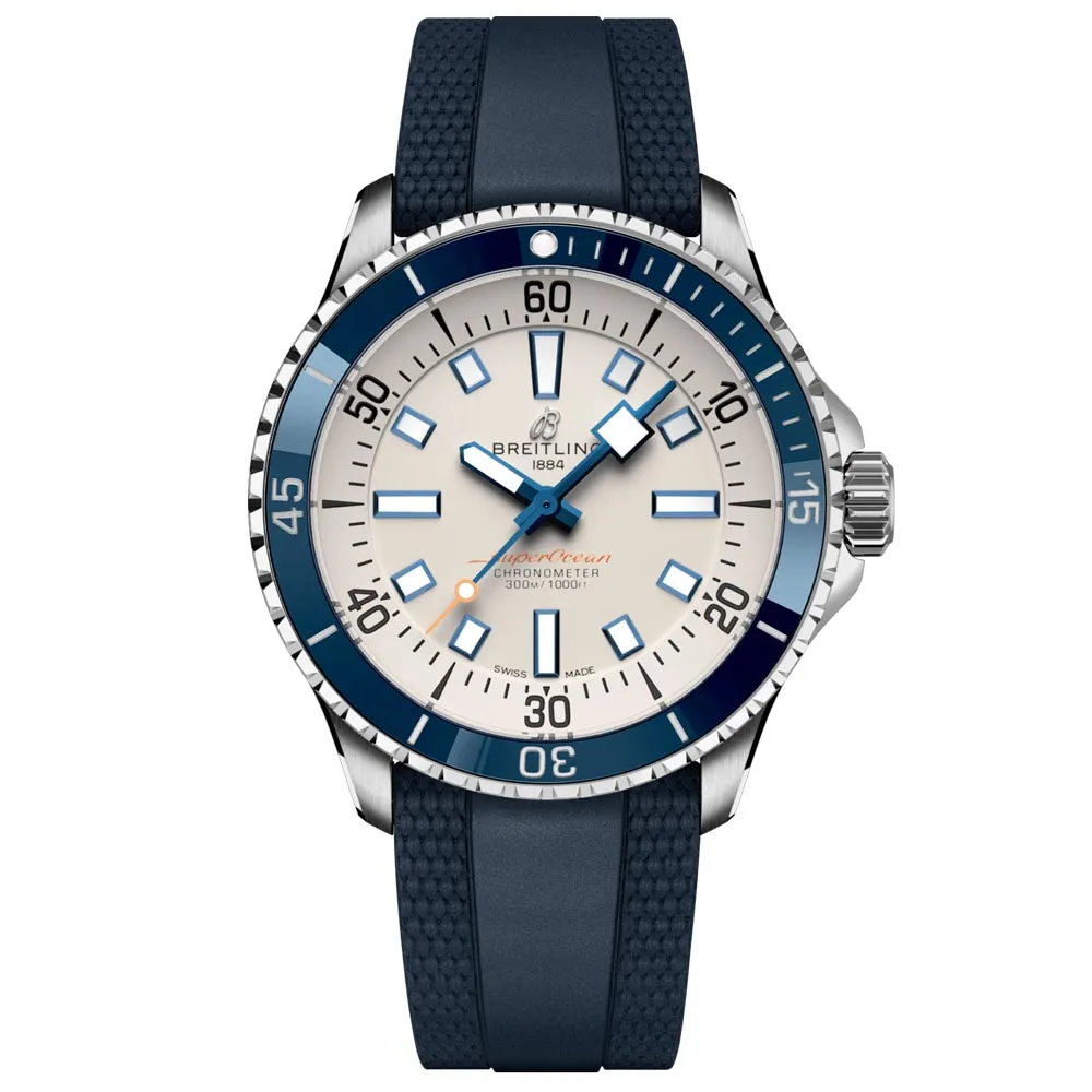 Breitling Superocean 42mm Silver Dial Automatic Gents Watch A17375E71G1S1