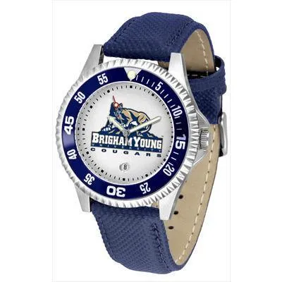 Brigham Young Cougars Competitor - Poly/Leather Band Watch