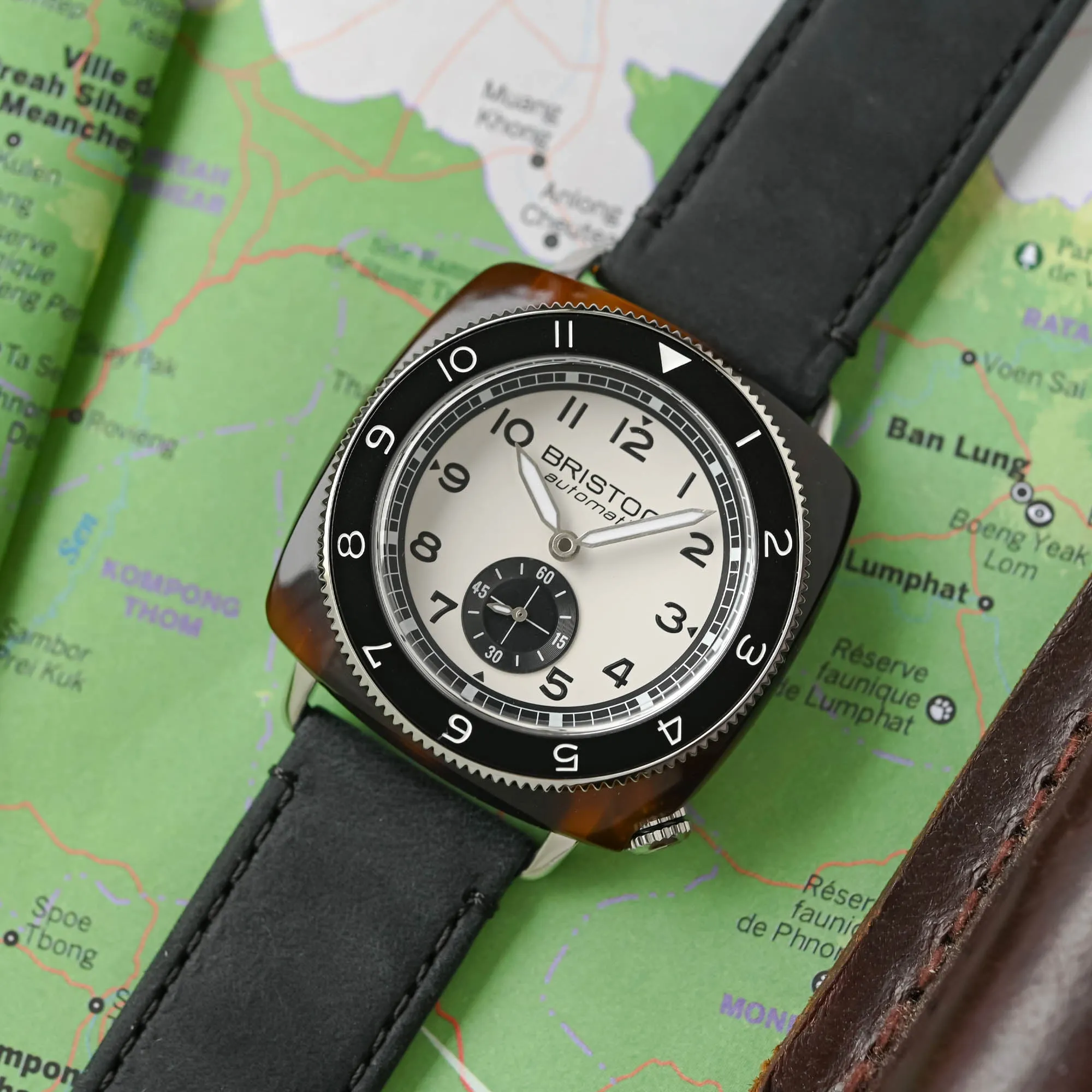 Briston Clubmaster Legend Automatic Small Second Acetate White