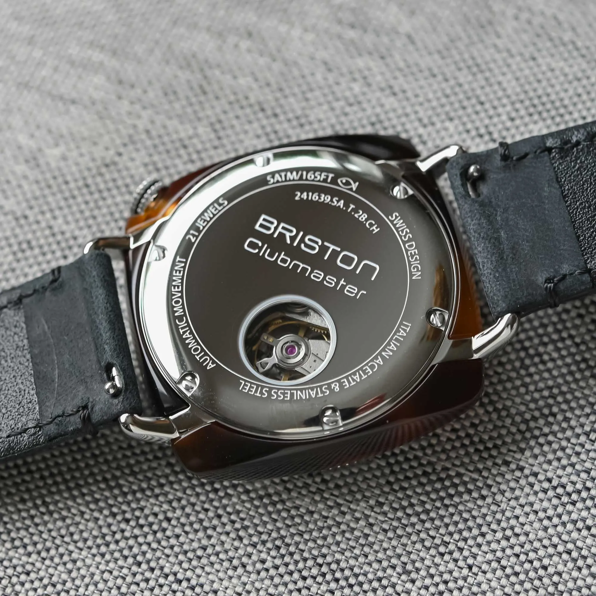 Briston Clubmaster Legend Automatic Small Second Acetate White