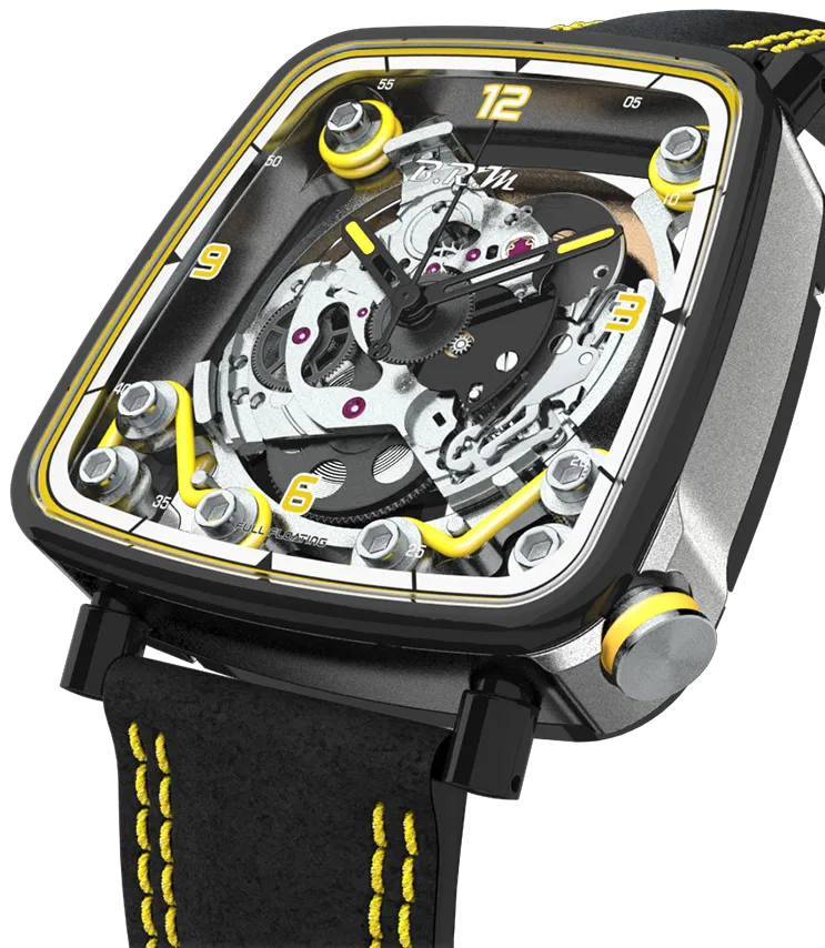 B.R.M. FF39-40 Grey Titanium Black PVD Yellow