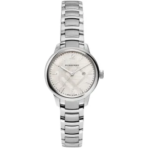 Burberry BU10108 Ladies Silver The Classic 32mm Watch