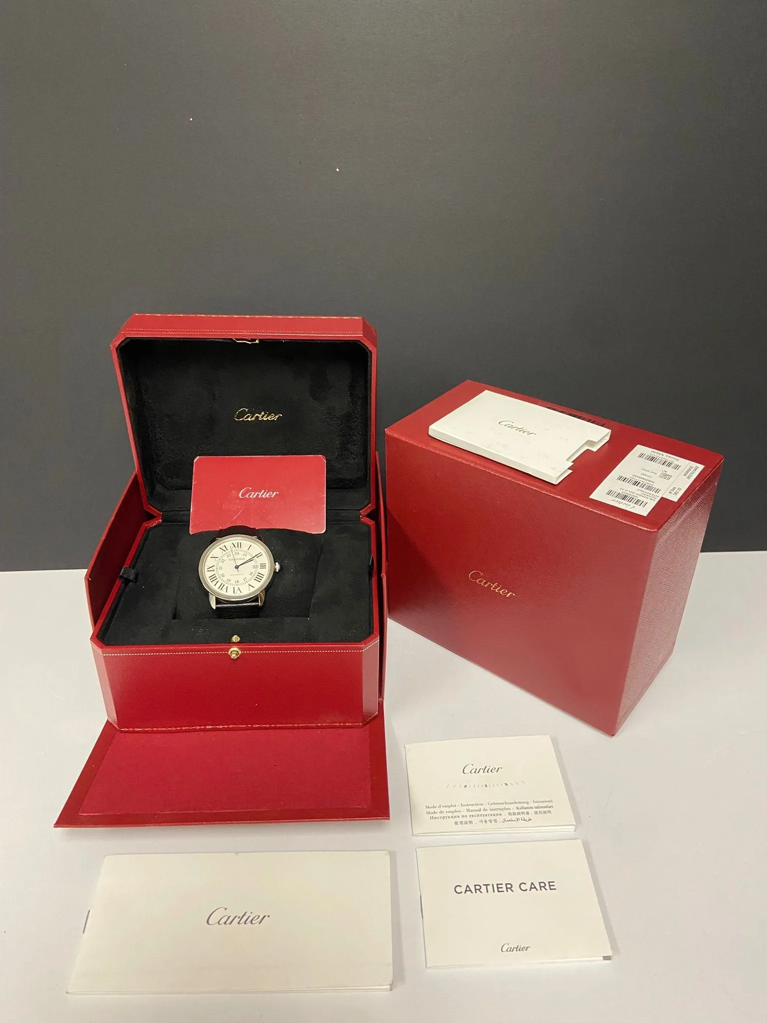 Cartier Ronde Solo 42mm Croisiere WSRN0022 White Dial Automatic Men's Watch