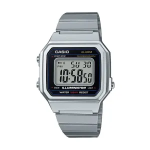 Casio B650WD-1ADF Men's Classic Digital Display Quartz Silver Watch