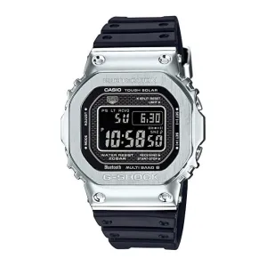 CASIO G-Shock GMWB5000-1CR Men’s Silver and Black Metal Watch
