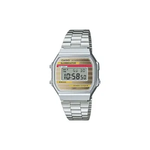 Casio Vintage Mens Analogue Silver Heritage Watch - A168WEHA-9A