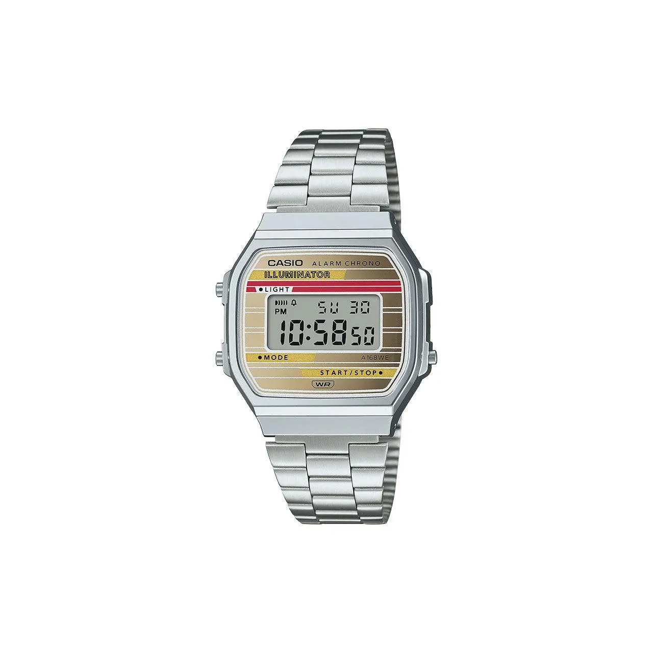 Casio Vintage Mens Analogue Silver Heritage Watch - A168WEHA-9A