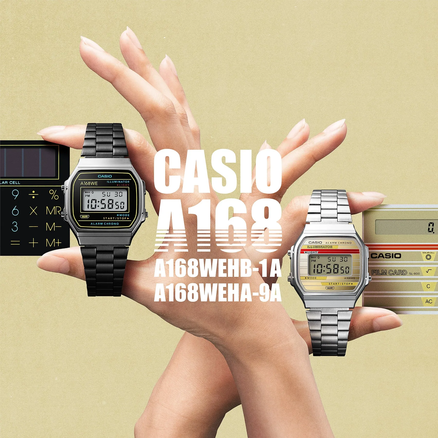 Casio Vintage Mens Analogue Silver Heritage Watch - A168WEHA-9A