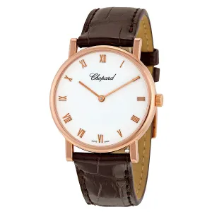 Chopard Classic White Dial Rose Gold Ladies Watch 163154-5001DBR