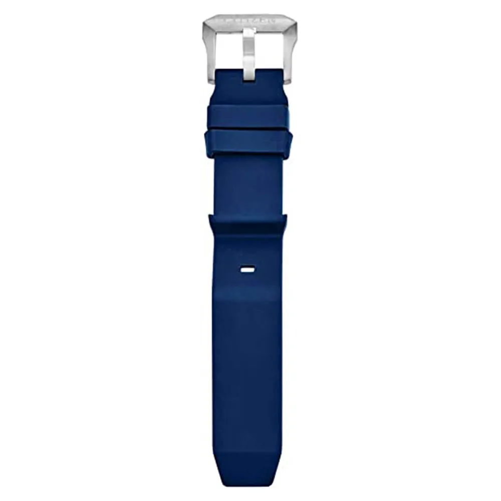 Citizen Mens Eco-Drive Blue Dial Polyurethane Band Stainless Steel Watch - BN2038-01L