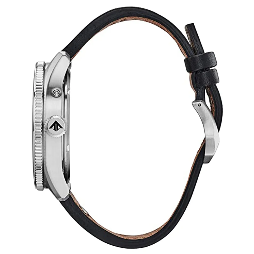 Citizen Mens Promaster Nighthawk Black Dial Leather Band Watch - BX1010-02E
