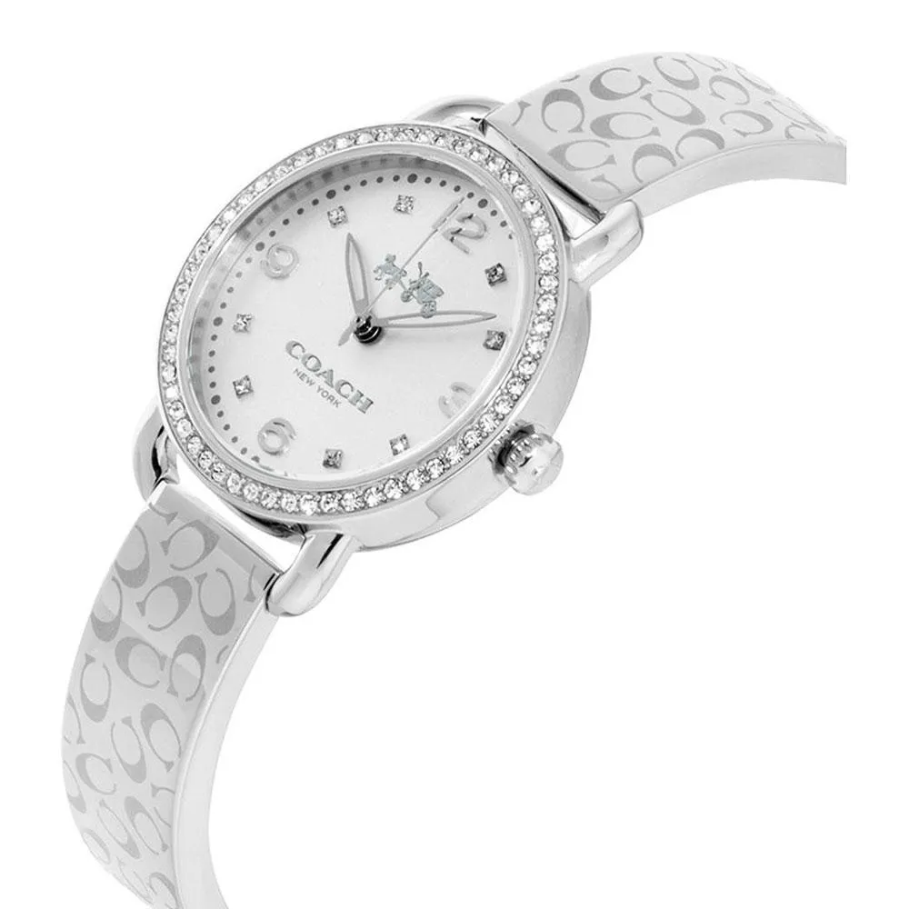 Coach Delancey Classic All Silver Diamond Ladies Watch 14502353