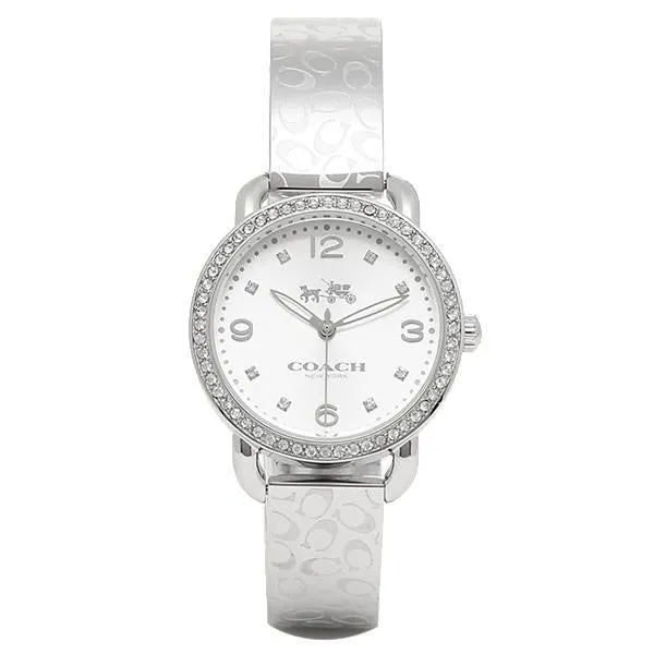 Coach Delancey Classic All Silver Diamond Ladies Watch 14502353