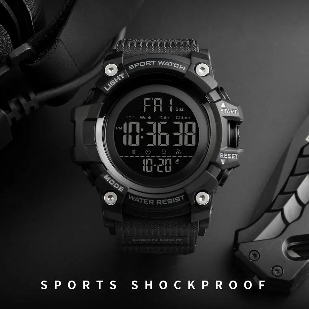 Countdown Stopwatch Sport Watch Mens Watches