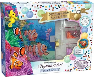 Crystal Art - CA Secret Diary - Fishy Greeting